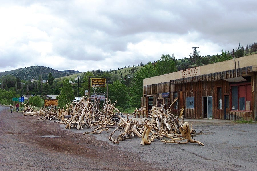 Mitchell, Oregon is another high desert town that is subject to flash